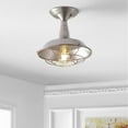 thumbnail image 1 of JONATHAN Y Gabe 10.2" Metal LED Semi-Flush Mount, Brushed Nickel, JYL9517B, 1 of 7