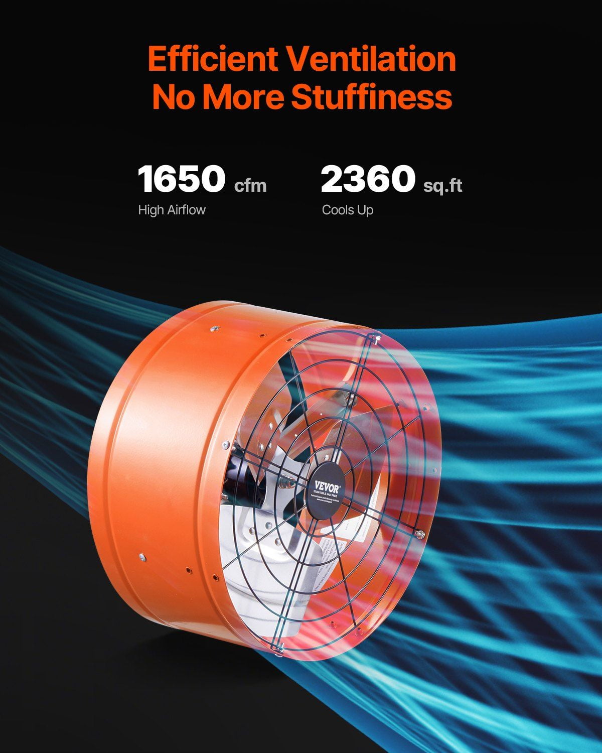 Gable Mount Fan,15"Attic Exhaust Fan with Adjustable Thermostat&Outer ...