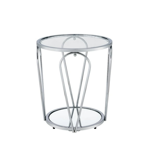Furniture of America Miffa Contemporary Metal 1-Shelf End Table