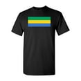 thumbnail image 1 of Gabon Country Flag Adult DT T-Shirt Tee, 1 of 2
