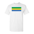 thumbnail image 1 of Gabon Country Flag Adult DT T-Shirt Tee, 1 of 2