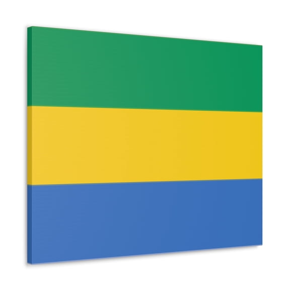 Gabon Country Flag Canvas Vibrant Wall Art Unframed Home Decor