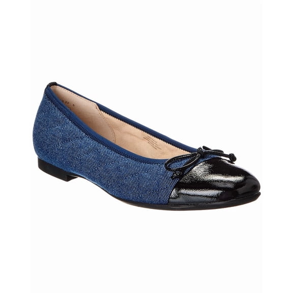 Gabor Denim & Leather Ballet Flat, 3.5UK/6US, Blue