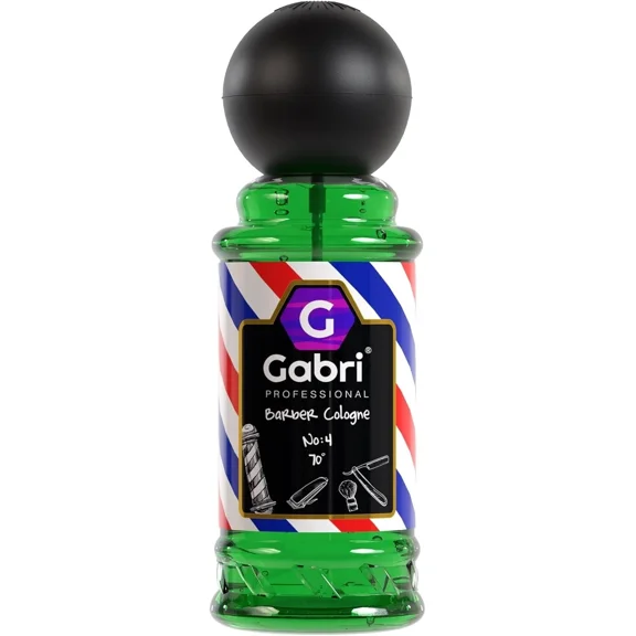 Gabri Professional Barber Cologne No.4 Turkish Kolonya Spray, Green, 250 Ml