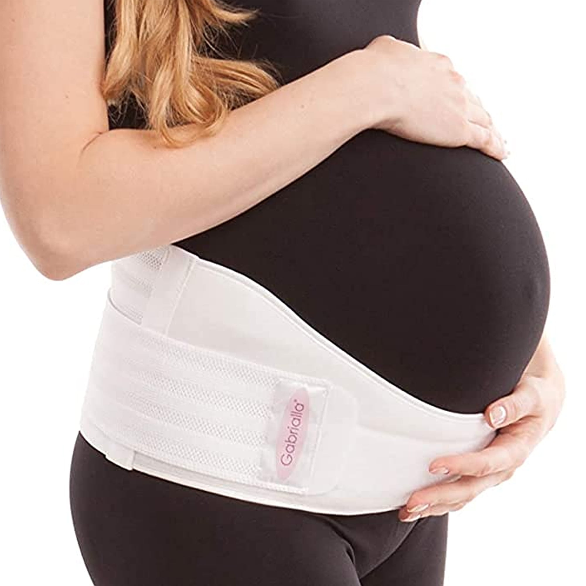 Gabrialla Deluxe Medium Support Pregnancy Belly Band for Women, Back & Abdominal Brace, MS-96(I) L