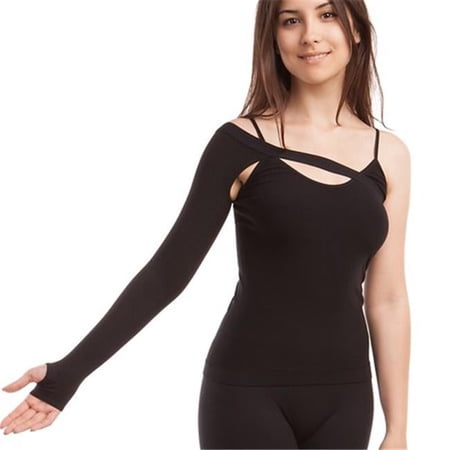 Gabrialla G PMS-805 M BL Post-Mastectomy Compression Arm Sleeve, Black - Medium