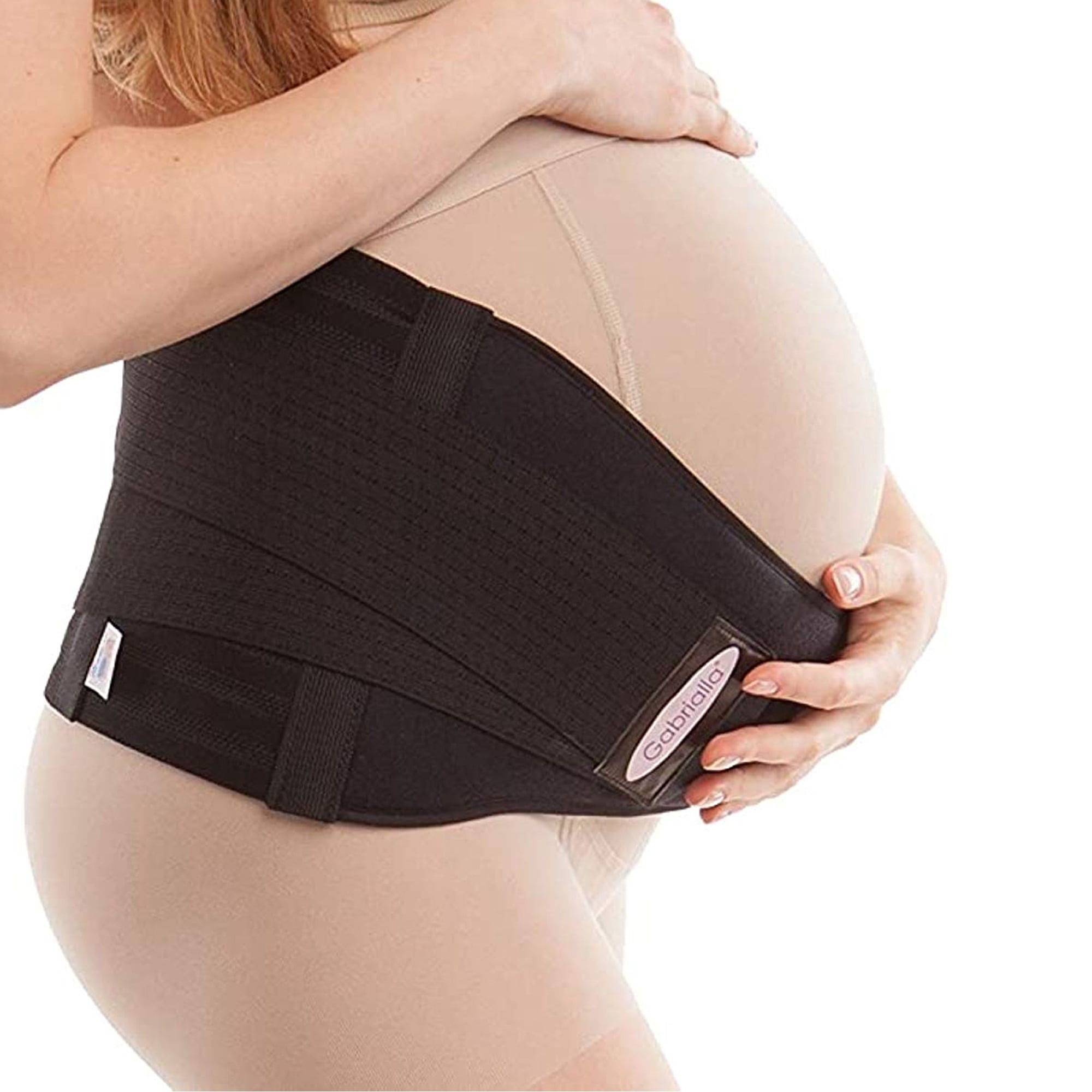 Gabrialla Strong Support Pregnancy Belly Bands for Pregnant Women: MS-99 (BLACK, 2X-LARGE)