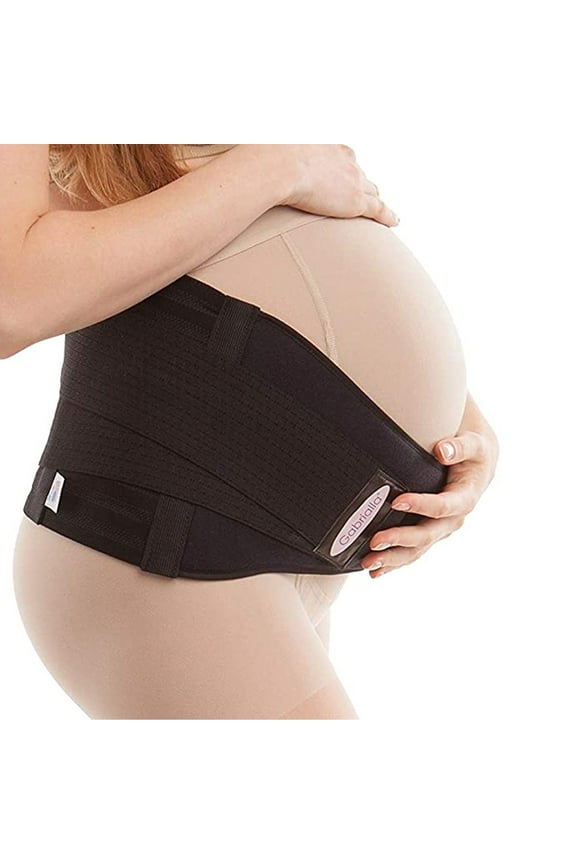 Strong Support Pregnancy Belly Bands for Pregnant Women: MS-99 (BLACK, LARGE)
