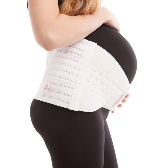 Gabrialla Strong Support Pregnancy Belly Bands for Pregnant Women: MS-99 (WHITE, LARGE)