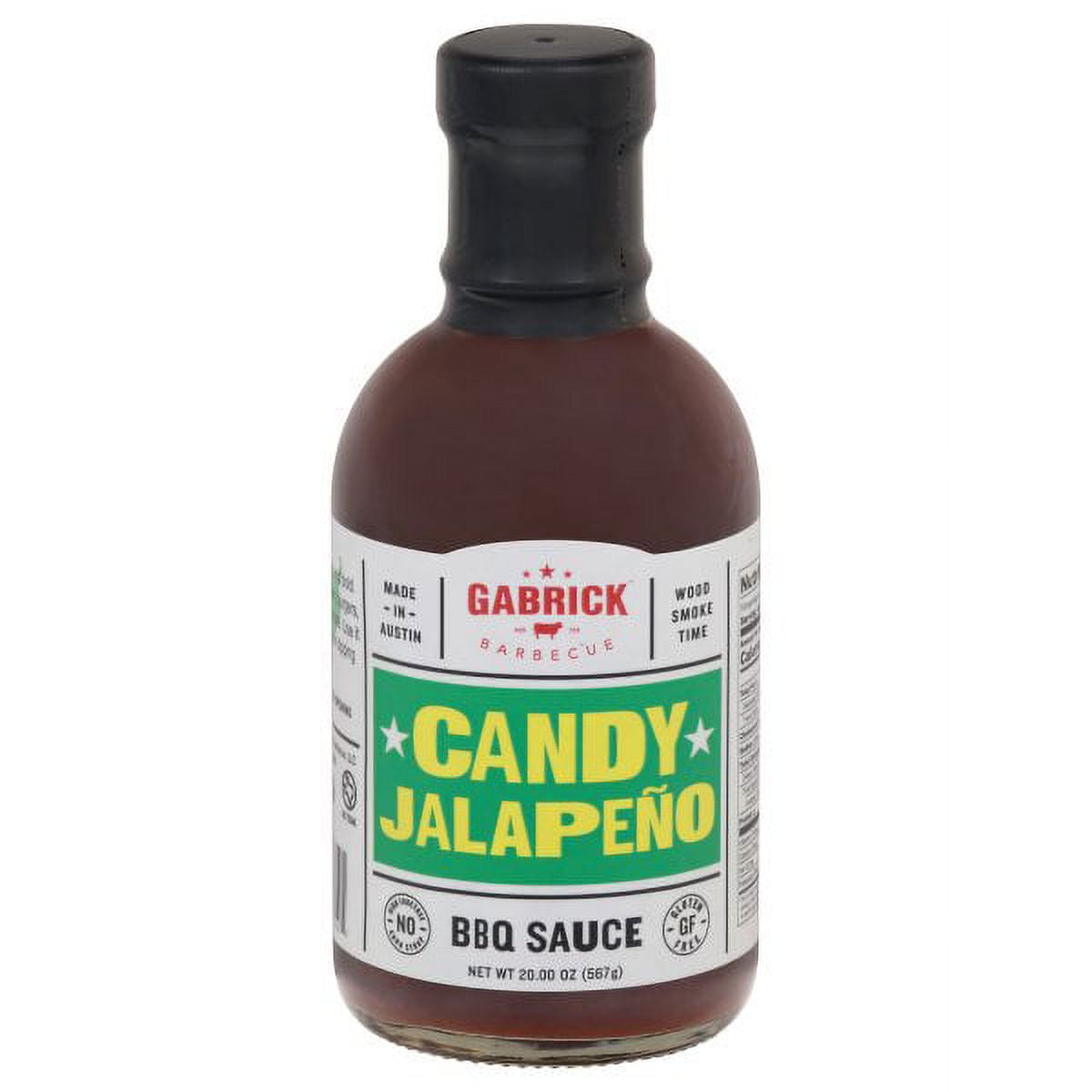 Gabrick Candy Jalapeno Barbeque Sauce Sweet Flavor Made With Real Jalapenos 20oz