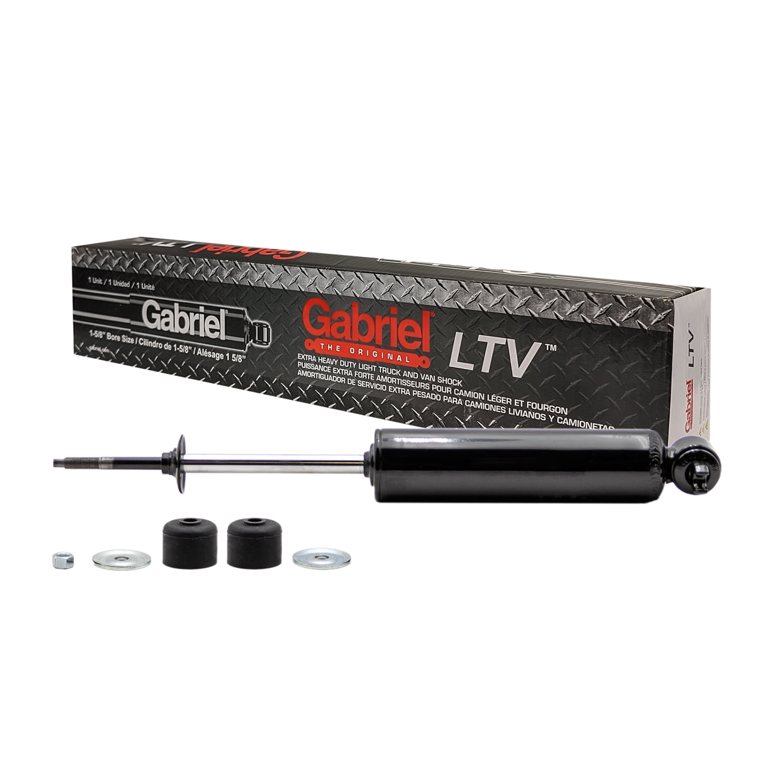 Gabriel 58489 LTV Severe Duty Front Shock Absorbers Fits Chevrolet & GMC C1500, C2500, C3500, Tahoe; Yukon; Suburban, Extended Cab Pickup, Standard Cab Pickup, Crew Cab Pickup (1 pack)