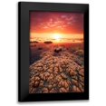 thumbnail image 1 of Gabriel, Barathieu 13x18 Black Modern Framed Museum Art Print Titled - Low Tide On The Lagoon Of Saint Leu., 1 of 5