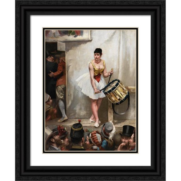 Gabriel Boutet 19x24 Black Ornate Framed Double Matted Museum Art Print Titled: The Montrouge Festival