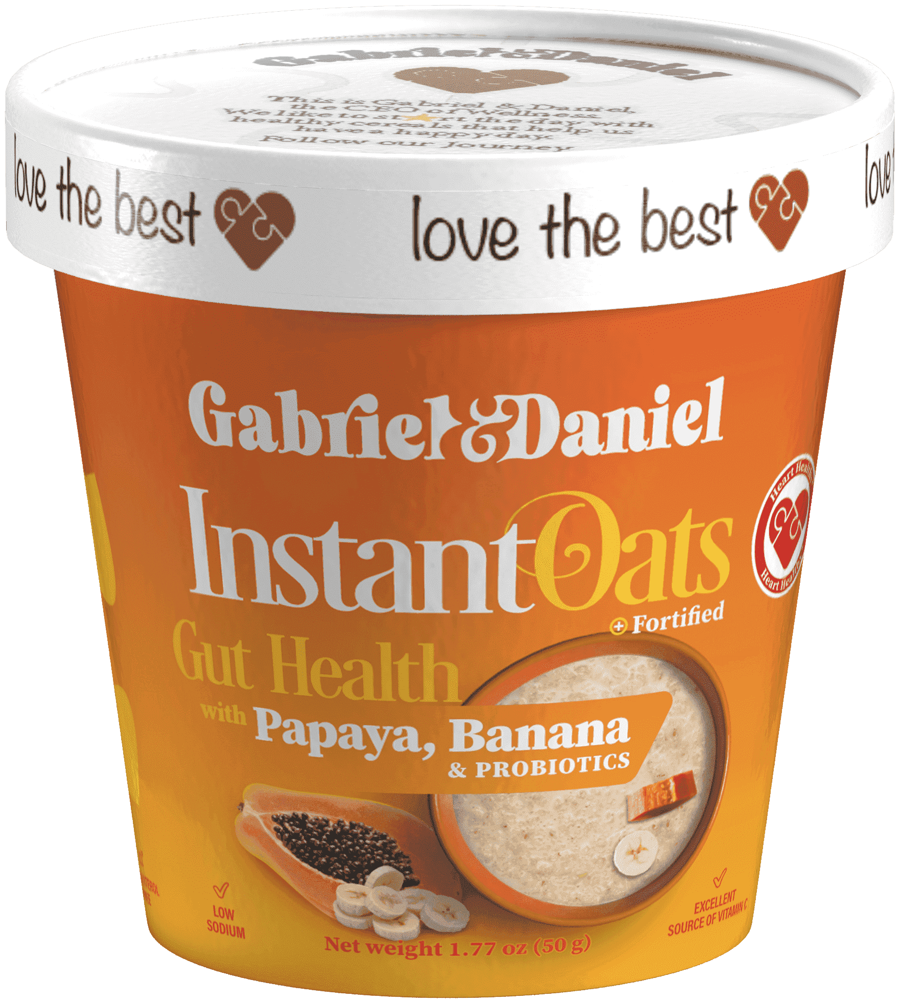 Gabriel & Daniel Dairy-Free, Gluten-Free, Organic Instant Hot Cereal Variety Pack, 6 Count