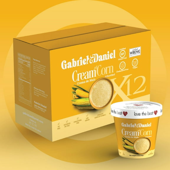 Gabriel & Daniel Gluten Free Instant Cream of Corn (12 Pack)