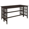 thumbnail image 1 of Gabriel Extendable Rectangular Counter Height Table Cappuccino, 1 of 5