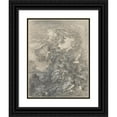 thumbnail image 1 of Gabriel-François Doyen 12x14 Black Ornate Wood Framed Double Matted Museum Art Print Titled: Allegory of Fishery; Neptune and Amphitrite (ca.1773), 1 of 5