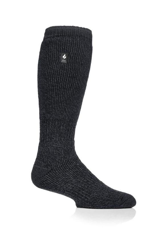 Gabriel Men's Solid with Contrast Heel & Toe Long Sock