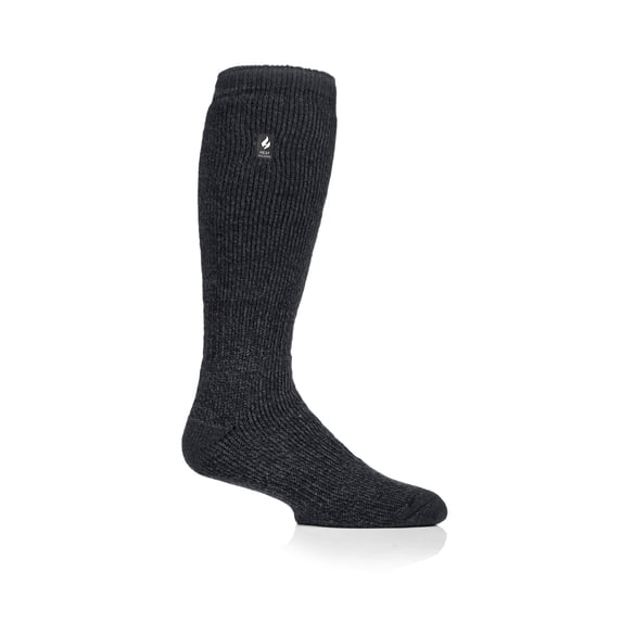 Gabriel Men's Solid with Contrast Heel & Toe Long Sock
