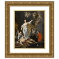 thumbnail image 1 of Gabriel Metsu 12x14 Gold Ornate Wood Frame and Double Matted Museum Art Print Titled - The Triumph of Justice (C. 1655 - 1660), 1 of 4
