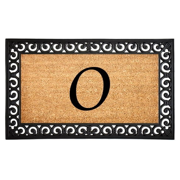 Gabriel Monogram Doormat, 18" x 30" (Letter O)