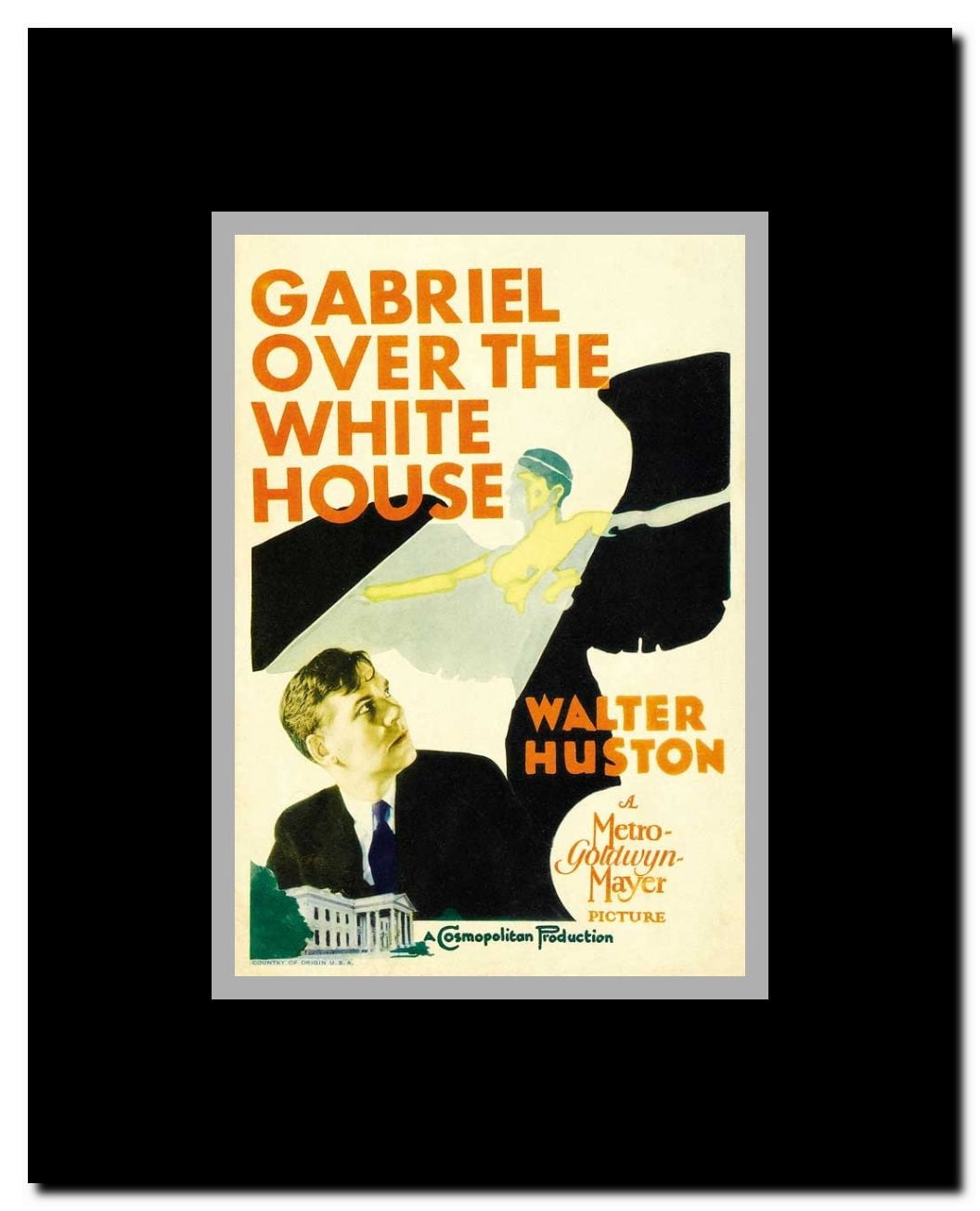 Gabriel Over the White House Framed Movie Poster