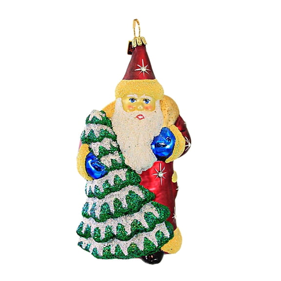 Gabriela Christoff Ornaments 5.75In Gracious Giver, Glass, Christmas Ornament Santa Sr7