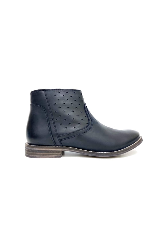 Gabriella Black Perforated Bootie