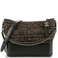 thumbnail image 1 of Pre-Owned CHANEL Gabrielle Hobo Quilted Tweed and Calfskin Medium By Rebag, 1 of 8