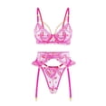 thumbnail image 1 of Gabrielle Love Chain Lingerie Set (PINK, S), 1 of 7