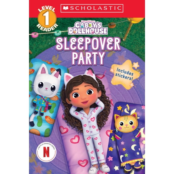 Gabby's Dollhouse: Sleepover Party (Scholastic Reader, Level 1) (Paperback)