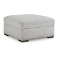thumbnail image 1 of Gaby Low Profile Ottoman with Storage, Locking Wheels, Gray 37 Inch, 1 of 5
