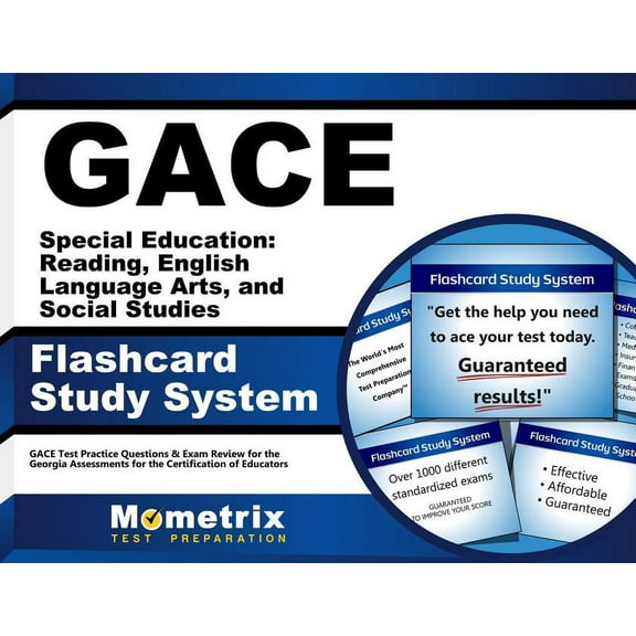 GACE Special Education: Reading, English Language Arts, and Social Studies Flashcard Study System