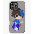 thumbnail image 1 of Gacha Club Cool Man Chibi Boy Anime Phone Case for iPhone 16 15 14 13 12 11 Pro Max, 1 of 2
