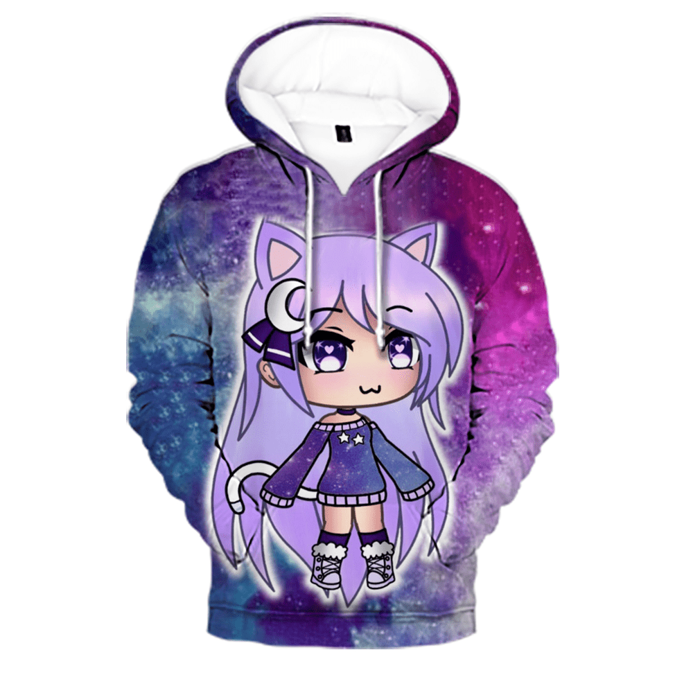 Gacha Life Hoodie Sweatshirt 3D Fashion New Funny Streetwear Oversized  Pullovers - Walmart.com