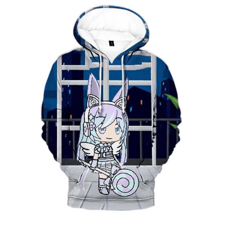 Gacha Life Hoodie Sweatshirt 3D Fashion New Funny Streetwear Oversized Pullovers Walmart