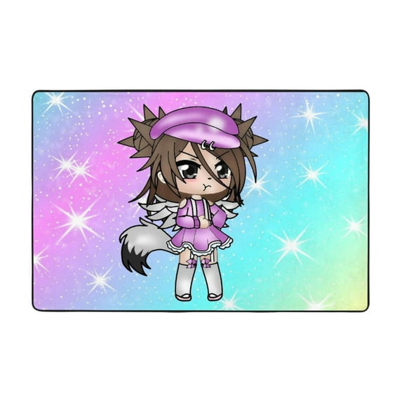 Gacha Life Rugs Washable Cover Floor Rug Carpets Bathroom Decorations For Kitchen Bedroom Indoor 36"X24"