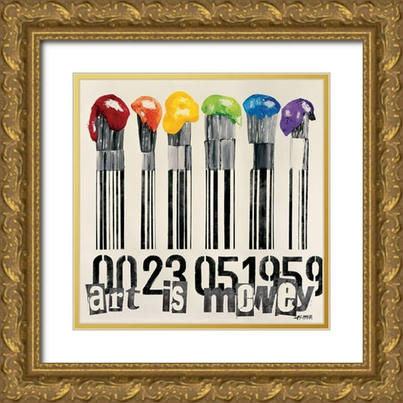 Gachaga, Vincent 20x20 Gold Ornate Wood Framed with Double Matting Museum Art Print Titled - Art is money