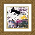 thumbnail image 1 of Gachaga, Vincent 20x20 Gold Ornate Wood Framed with Double Matting Museum Art Print Titled - Audrey I love people, 1 of 4