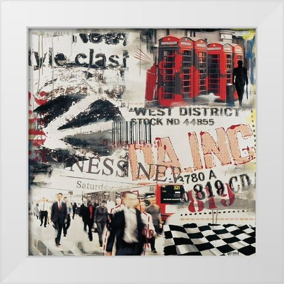 Gachaga, Vincent 20x20 White Modern Wood Framed Museum Art Print Titled - London West District