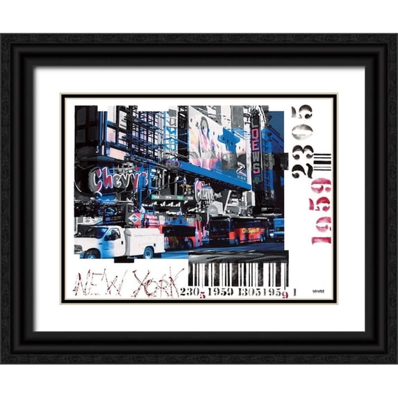 Gachaga, Vincent 24x19 Black Ornate Wood Framed with Double Matting Museum Art Print Titled - Loews