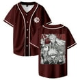 thumbnail image 1 of Gachiakuta Anime Baseball Jersey V-Neck Short Sleeve Button-up Shirts Women Men Streetwear Tops, 1 of 2