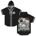 thumbnail image 1 of Gachiakuta Anime Hooded Baseball Jersey Short Sleeve Button-up Shirts Women Men Streetwear Tops, 1 of 3