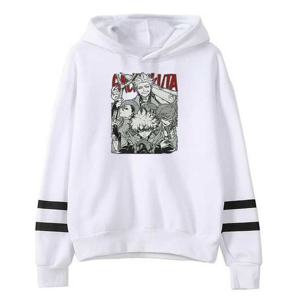 Gachiakuta Anime Hoodie Pocketless Parallel Bars Sleeve Streetwear Women Men Hooded Sweatshirt