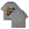 thumbnail image 1 of Gachiakuta Anime T-Shirt Retro Washed Design Printed Round Neck Short Sleeve Top, 1 of 6