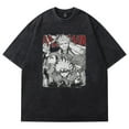 thumbnail image 1 of Gachiakuta Anime Washed T-shirt Crewneck Short Sleeve Cotton Tee Women Men Streetwear Tops, 1 of 6