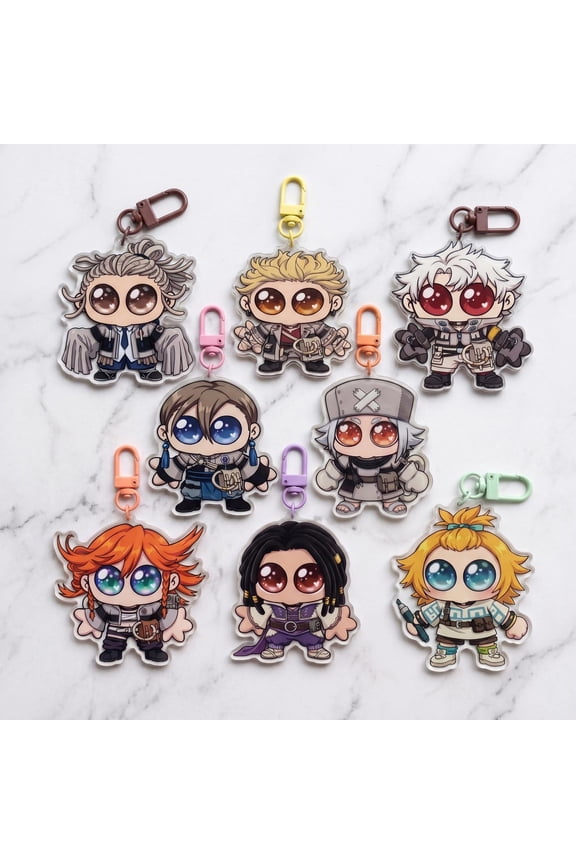 Gachiakuta Goober Chibi keychain 1 pack, Anime Acrylic Charm, Cute Ita Bag Accessory, Gift for Anime Fan, Rudo Enjin Zanka Riyo Jabber Tamsy Merch, random 1 pack