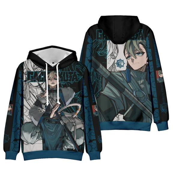 Gachiakuta Merch Hoodie Harajuku Men's and Women's Color Print Long Sleeve Sweatshirt