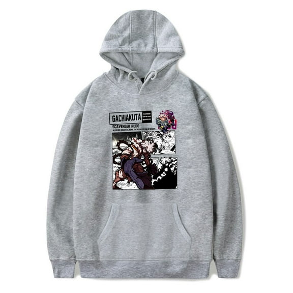 Gachiakuta Merch Hoodie Street Men and Women Anime Print Long Sleeve Sweatshirt