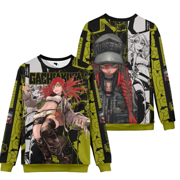Gachiakuta Merch Long Sleeve Crewneck Sweatshirt For Men/Women Unisex Fashion Cosplay Streetwear